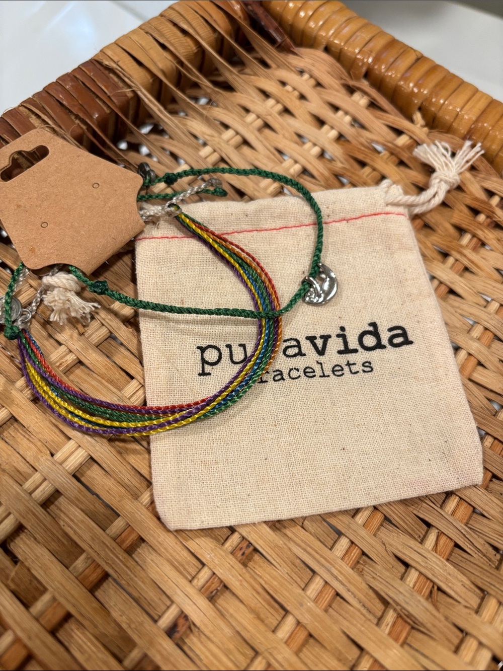 Pura Vida VB Save the Sloths Rainforests Braided Cord Bracelet Charity Set NWT